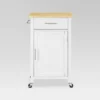 Savannah Wood Top Compact Kitchen Island Cart White/Natural - Crosley 2 Savannah Wood Top Compact Kitchen Island Cart White/Natural - Crosley -Dine Furniture GUEST 02173123 bb59 4de9 97ba 9abdf24fc169