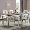 5pc Redmond Expandable Dining Table Set Weathered White/Dark Walnut/Warm Gray - HOMES: Inside + Out 1 5pc Redmond Expandable Dining Table Set Weathered White/Dark Walnut/Warm Gray - HOMES: Inside + Out -Dine Furniture GUEST 033d826b 58d1 4bfa 8baa 286f57afb9d6