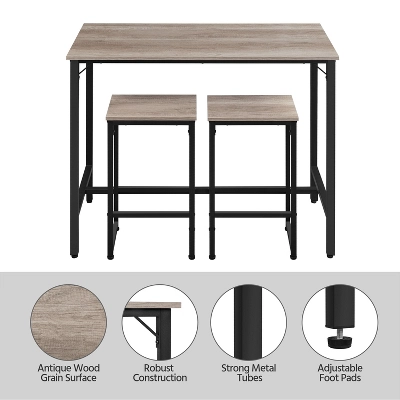 Yaheetech Industrial Counter Height Table Set For Dining Room 5 Yaheetech Industrial Counter Height Table Set For Dining Room - Image 3