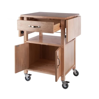 Rachael Kitchen Cart Beech - Winsome 4 Rachael Kitchen Cart Beech - Winsome - Image 2