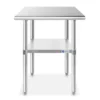 GRIDMANN Stainless Steel Tables With Undershelf, NSF Commercial Kitchen Work & Prep Tables For Restaurant And Home -Dine Furniture GUEST 04a7fcca a974 4b8a ad88 19477396ffa3