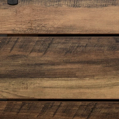 HOMCOM Rustic Farmhouse Accent Buffet Cabinet, Sideboard With Sliding Barn Door And Interior Shelves, White/Brown 7 HOMCOM Rustic Farmhouse Accent Buffet Cabinet, Sideboard With Sliding Barn Door And Interior Shelves, White/Brown - Image 5