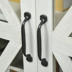 HOMCOM Rustic Kitchen Sideboard, Glass Door Buffet Cabinet, TV Stand With Adjustable Shelf For Dining Room, White 11 HOMCOM Rustic Kitchen Sideboard, Glass Door Buffet Cabinet, TV Stand With Adjustable Shelf For Dining Room, White -Dine Furniture GUEST 07e1cdbf 1d9f 437b 9d40 55410953da68