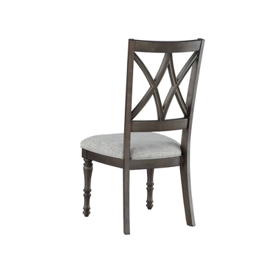 18" Set Of 2 Linnett Side Chairs Gray/Brown - Steve Silver 7 18" Set Of 2 Linnett Side Chairs Gray/Brown - Steve Silver - Image 5