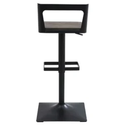 Samurai Industrial Adjustable Barstool Black - LumiSource -Dine Furniture GUEST 0ac3d90f 9dc4 423b a04a ae19edfeed24