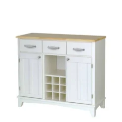 Hutch-Style Buffet Wood/White/Natural - Home Styles