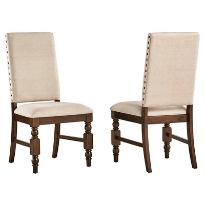 Set Of 2 Fitzgerald Nailhead Accent Side Dining Chair - Inspire Q 6 Set Of 2 Fitzgerald Nailhead Accent Side Dining Chair - Inspire Q - Image 4