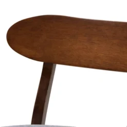 Ulyana Fabric And Wood Counter Stool - Baxton Studio -Dine Furniture GUEST 0d9c9067 1961 4fef 92c9 2da550e494b5