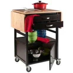 Bellini Kitchen Cart Coffee/Natural - Winsome -Dine Furniture GUEST 0dd0785d cf96 46b9 95e0 9e70a5f5cb8e