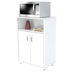 4 Shelves Kitchen Storage Cabinet White - Inval -Dine Furniture GUEST 0f8ed210 7bf3 4aa7 be8c a8afabedd671