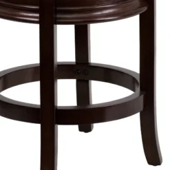 Merrick Lane Clara Backless Wooden Counter Stool With Faux Leather 360 Degree Swivel Seat 18 Merrick Lane Clara Backless Wooden Counter Stool With Faux Leather 360 Degree Swivel Seat -Dine Furniture GUEST 0fe7d150 bd79 440e 8e42 62ee28b06097