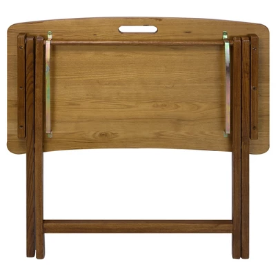 Folding Table With Solid American Red Oak - Flora Home 5 Folding Table With Solid American Red Oak - Flora Home - Image 3