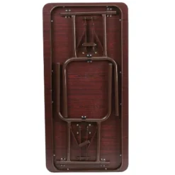 Flash Furniture 4-Foot Mahogany Melamine Laminate Folding Banquet Table 16 Flash Furniture 4-Foot Mahogany Melamine Laminate Folding Banquet Table -Dine Furniture GUEST 108c796a 6b07 4d5d a244 f90042e2b408