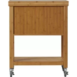 Kenta Bamboo Kitchen Cart With Stainless Steel Top Natural - Boraam 12 Kenta Bamboo Kitchen Cart With Stainless Steel Top Natural - Boraam -Dine Furniture GUEST 10c8b631 6d41 47e0 a7ea 196c1f465f59