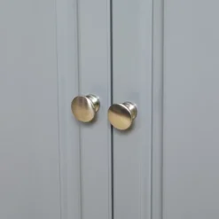 HOMCOM Rolling Kitchen Island On Wheels Utility Cart With Drop-Leaf And Rubber Wood Countertop, Storage Drawers, Door Cabinets, Dark Gray -Dine Furniture GUEST 1199bc0b db8f 425d a40c 0727676f6f59