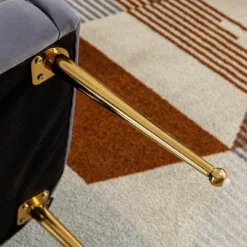 Set Of 2 Polyester Dining Arm Chair Gray - Kinwell -Dine Furniture GUEST 13fa1b65 e723 4d76 baf9 05b2e9a66647