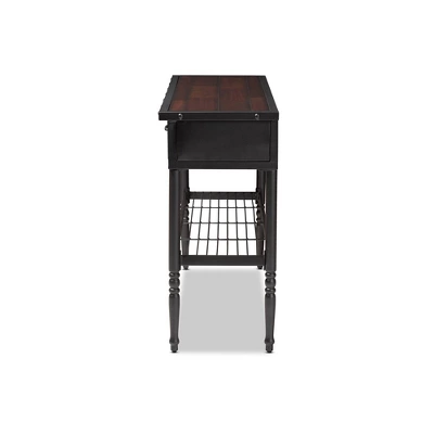 2 Drawer Jana Dining Room Server Brown - Baxton Studio 8 2 Drawer Jana Dining Room Server Brown - Baxton Studio - Image 6