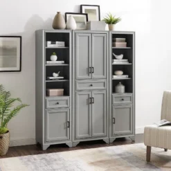 3pc Tara Pantry Set - Pantry And 2 Linen Cabinets - Crosley 21 3pc Tara Pantry Set - Pantry And 2 Linen Cabinets - Crosley -Dine Furniture GUEST 14dec398 487d 454f 80bc e5f66d9fac27