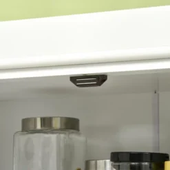 HOMCOM Freestanding Modern Farmhouse 4 Door Kitchen Pantry Cabinet, Storage Cabinet Organizer With 6-Tiers, 1 Drawer And 4 Adjustable Shelves, White -Dine Furniture GUEST 14e92309 c0b4 46e3 8411 066dba88d43d