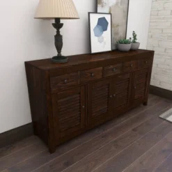 Rustic Wood Buffet Dark Brown - Olivia & May 29 Rustic Wood Buffet Dark Brown - Olivia & May -Dine Furniture GUEST 1606928f fb5b 4dfc 9fd8 471d244ee2f3