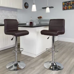 Emma And Oliver Swivel Rolled Seat Adjustable Height Barstool With Chrome Base 30 Emma And Oliver Swivel Rolled Seat Adjustable Height Barstool With Chrome Base -Dine Furniture GUEST 16324a42 1a31 4f2c 9d67 99e06563596a