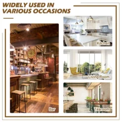 Costway Set Of 2/4 BarStool 30.5'' Swivel Pub Height Dining Chair With Rubber Wood Legs -Dine Furniture GUEST 17fbc3bd a9a2 4a49 8aba bd1b786cf1b2