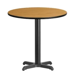Emma And Oliver 30" Round Laminate Table Top With 22"x22" Table Height Base 9 Emma And Oliver 30" Round Laminate Table Top With 22"x22" Table Height Base -Dine Furniture GUEST 1851e64e 0916 46d2 b233 9854e96f01a6