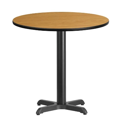 Emma And Oliver 30" Round Laminate Table Top With 22"x22" Table Height Base 5 Emma And Oliver 30" Round Laminate Table Top With 22"x22" Table Height Base - Image 3
