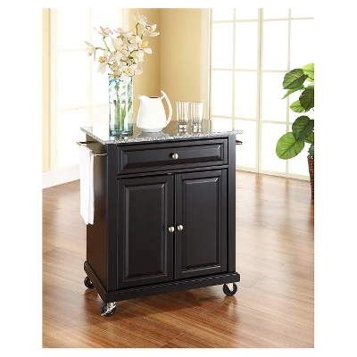 Solid Granite Top Portable Kitchen Cart/Island - Crosley 4 Solid Granite Top Portable Kitchen Cart/Island - Crosley - Image 2