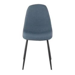 Set Of 2 Pebble Steel/Polyester Dining Chairs - LumiSource -Dine Furniture GUEST 19f5d0da afe5 48d9 b30c a54c65fd2bd5