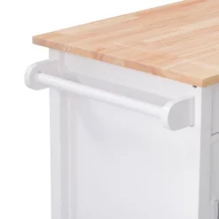 Sage Wood Kitchen Cart White - CorLiving 23 Sage Wood Kitchen Cart White - CorLiving -Dine Furniture GUEST 1a3061e5 69fe 46a7 b866 eab3560a5500