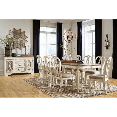 Realyn Rectangular Extendable Dining Table Chipped White - Signature Design By Ashley 8 Realyn Rectangular Extendable Dining Table Chipped White - Signature Design By Ashley - Image 6
