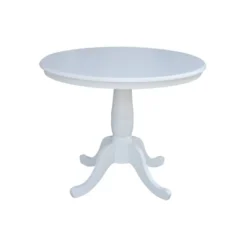 36" Round Top Pedestal Table White - International Concepts -Dine Furniture GUEST 1aac2450 5545 462b ad73 556d9804f737
