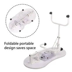 LEIBOU Professional Vented Foldable Manicure Nail Technician Table With Dust Collector Fan And Bag, And 4 Lockable Wheels, White -Dine Furniture GUEST 1b4795d3 3c4b 4ab7 9ad7 b36ed78a7e82