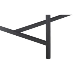 Dobson Natural Wood And Black Metal Dining Table Natural - Finch -Dine Furniture GUEST 1bf99d8e f18d 46b3 a176 d5645a4ff40c