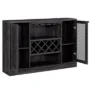 Home Source Bar Cabinet With Two Curved Glass Doors In Charcoal Finish -Dine Furniture GUEST 1d2cf583 7ac5 4f52 ae19 25b3402be27e