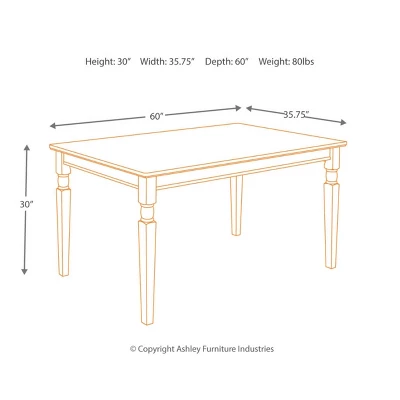Owingsville Rectangular Dining Room Table Wood/Black/Brown - Signature Design By Ashley 12 Owingsville Rectangular Dining Room Table Wood/Black/Brown - Signature Design By Ashley - Image 10