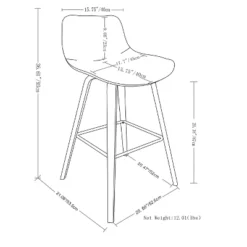 Set Of 2 Cacey Bentwood Counter Height Barstools - WyndenHall -Dine Furniture GUEST 1d963914 46a7 4fb4 b78c 95517bbad660