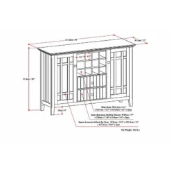 Freemont Sideboard Buffet And Winerack - WyndenHall -Dine Furniture GUEST 1d9dbec8 fda3 4404 aa0e 3a9b9d19e9ef