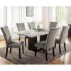 7pc Southwind Transitional Dining Table Set White/Black/Light Gray - HOMES: Inside + Out