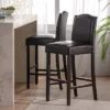 Set Of 2 Darren Contemporary Upholstered Barstools With Nailhead Trim - Christopher Knight Home -Dine Furniture GUEST 1ed6330b 2025 4dea 8d8e 92039dc5d173