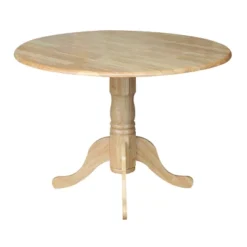42" Mason Round Dual Drop Leaf Dining Table - International Concepts -Dine Furniture GUEST 1f00d002 5928 4a10 b225 2254dde77a82