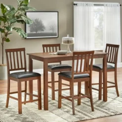 Set Of 2 24" Georgetown Counter Height Barstools Espresso - Buylateral -Dine Furniture GUEST 20421e77 a44d 4eab 814f 956433fecb3b