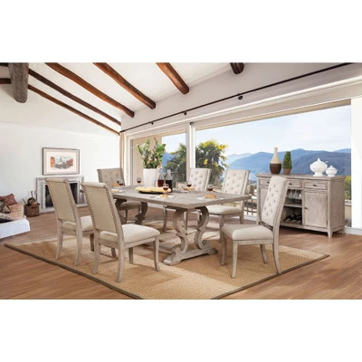 Medina Rectangular Wood Extendable Dining Table Natural - HOMES: Inside + Out 3 Medina Rectangular Wood Extendable Dining Table Natural - HOMES: Inside + Out