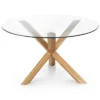 48" Wilford Round Dining Table Natural/Oak - Poly And Bark -Dine Furniture GUEST 22feff21 9bd6 4476 bdd3 e14e1be0c33d