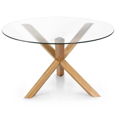 48" Wilford Round Dining Table Natural/Oak - Poly And Bark 3 48" Wilford Round Dining Table Natural/Oak - Poly And Bark