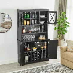 Home Source Jill Zarin Tall Cabinet With Glass Doors -Dine Furniture GUEST 23725290 d4d4 402a bb65 2f21eacdc2b4