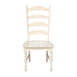 Set Of 2 Maine Ladderback Chair Unfinished - International Concepts