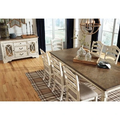Realyn Rectangular Extendable Dining Table Chipped White - Signature Design By Ashley 9 Realyn Rectangular Extendable Dining Table Chipped White - Signature Design By Ashley - Image 7