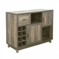 FC Design 52"W Sideboard Storage Cabinet With Wine Racks, Storage Cabinets, Drawer, Large Dining Server Cupboard Buffet Table -Dine Furniture GUEST 2463a8b6 32cf 4424 9a04 0fdcb9c38086